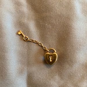 PANDORA 14k Gold Heart Lock Charm